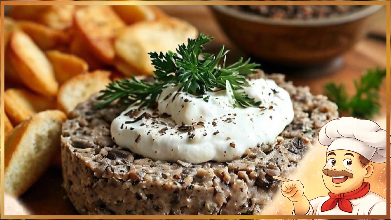 Грибной паштет со сливочным сыром