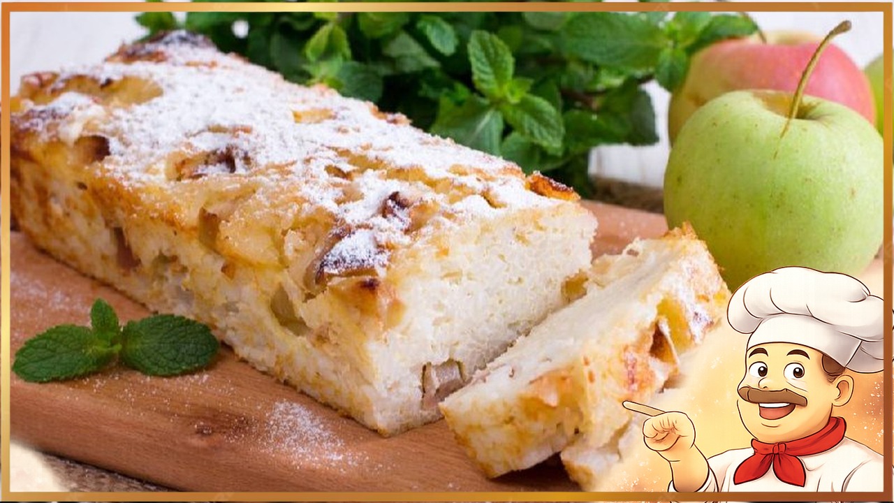 Рисовая запеканка с яблоками
