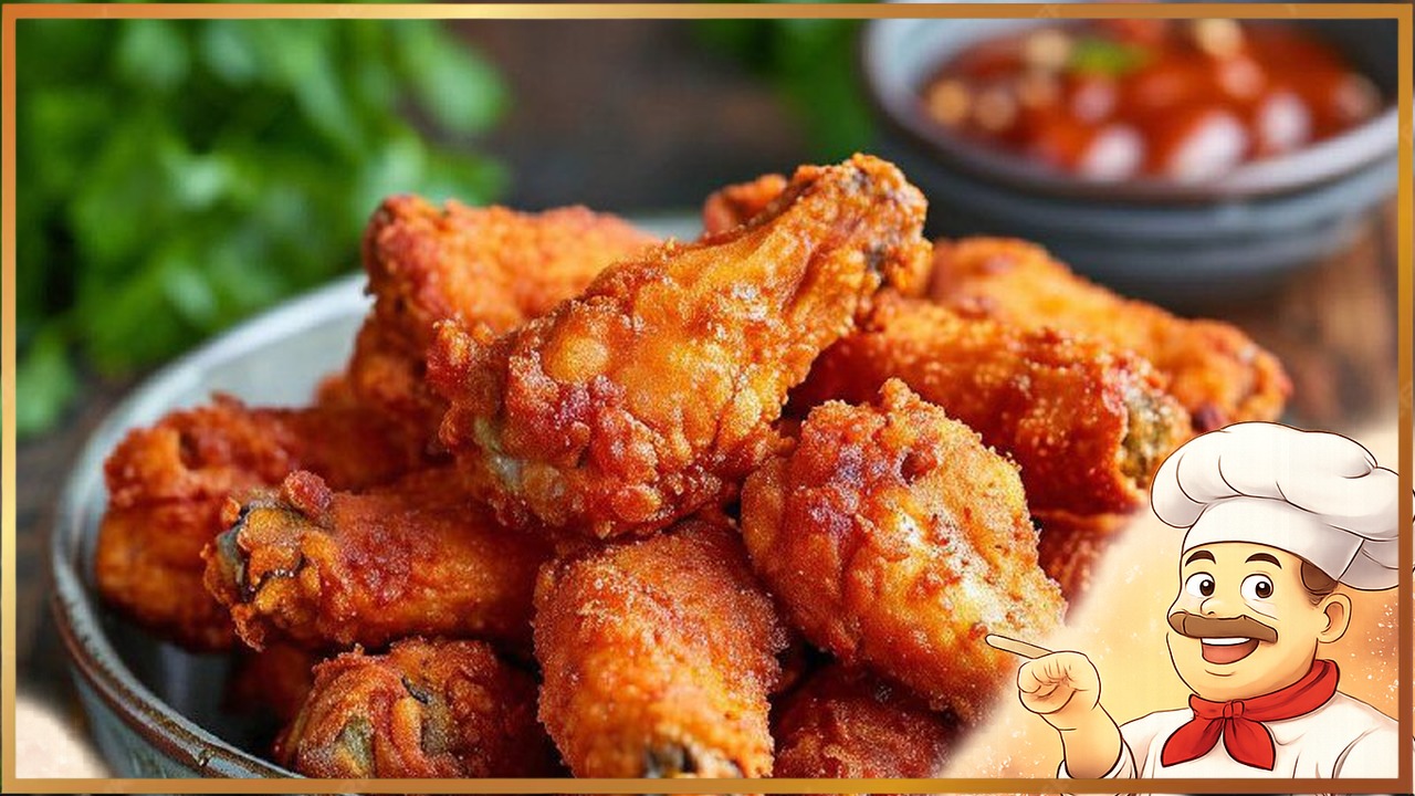 Хрустящие куриные крылья, запечённые в духовке