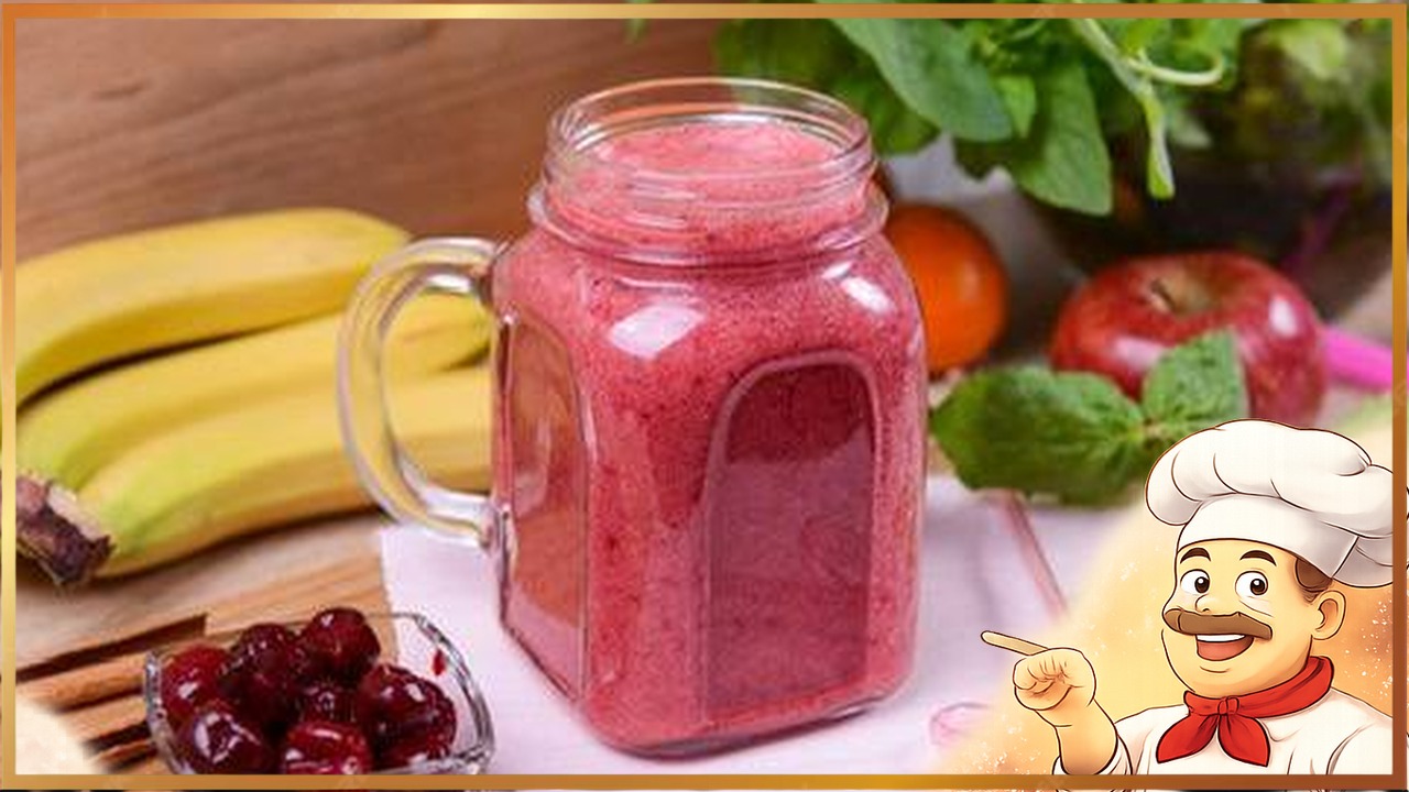 Смузи с вишней и бананом