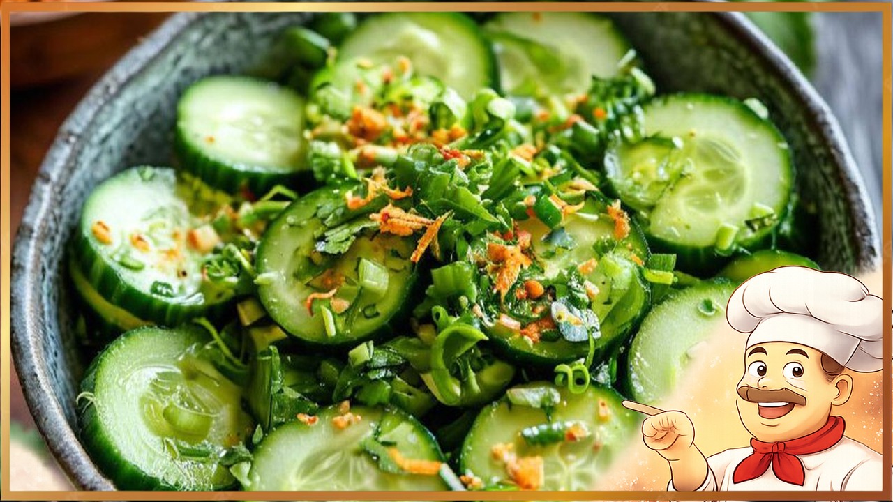 Битые огурцы с имбирём