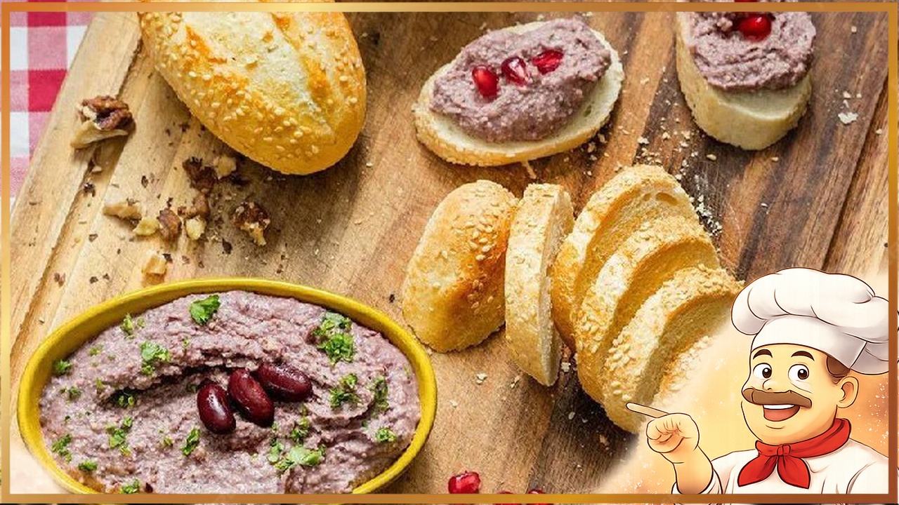 Постный паштет из фасоли