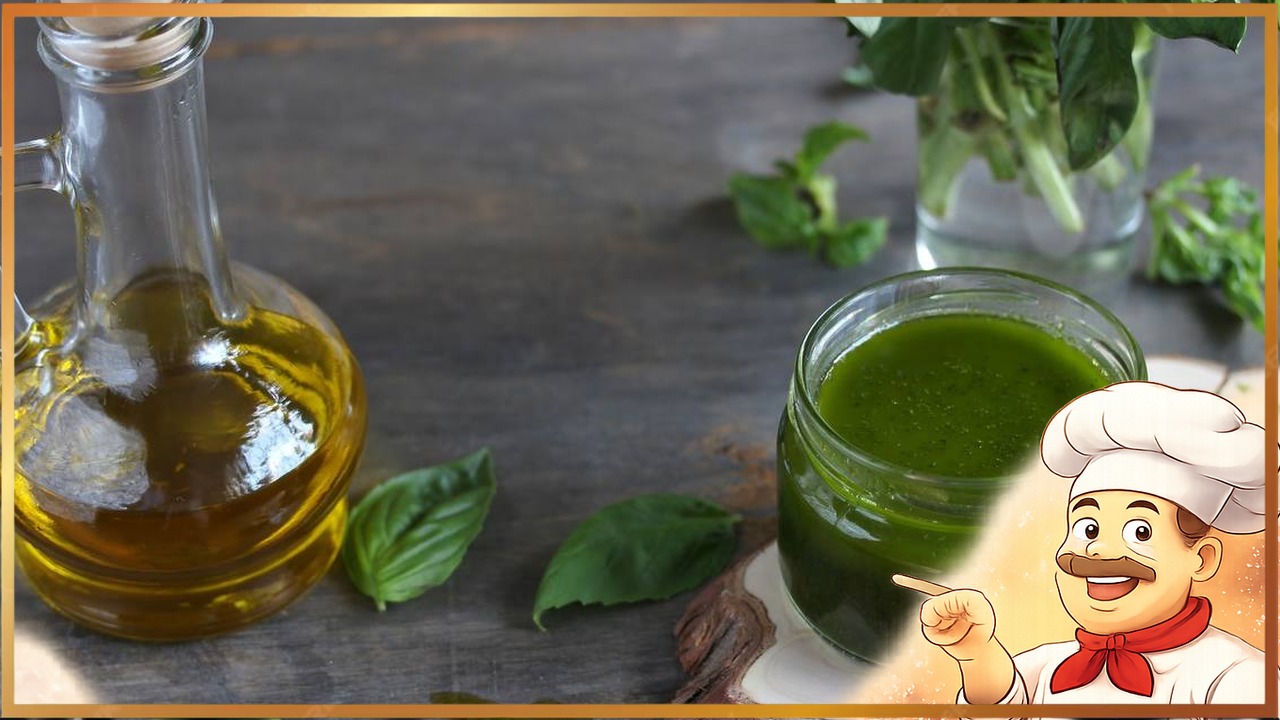 Масло с лимоном и базиликом