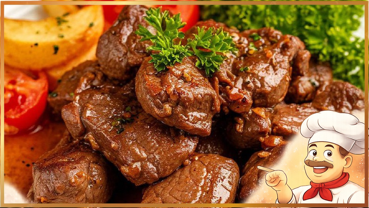 Жареная печень по-турецки