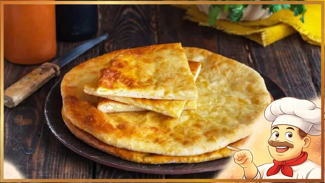 Осетинский пирог с картошкой и сыром на сковороде