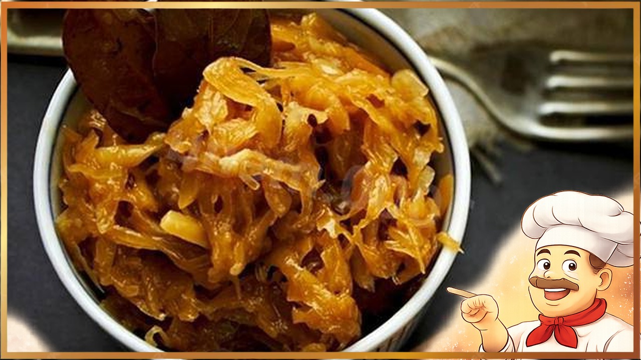 Тушёная капуста с беконом