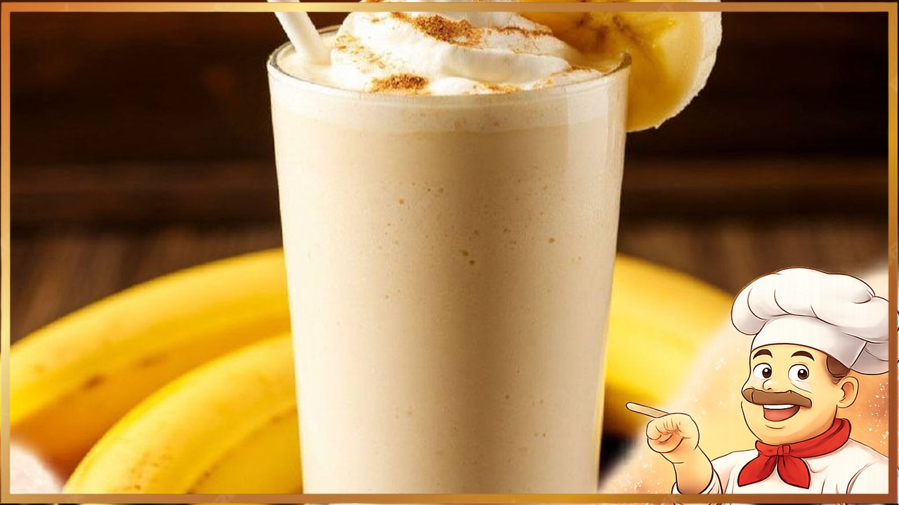 Молочный коктейль с бананом и йогуртом