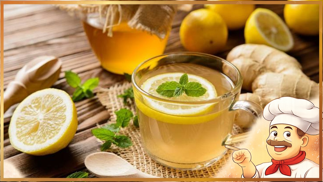 Имбирный чай с лимоном