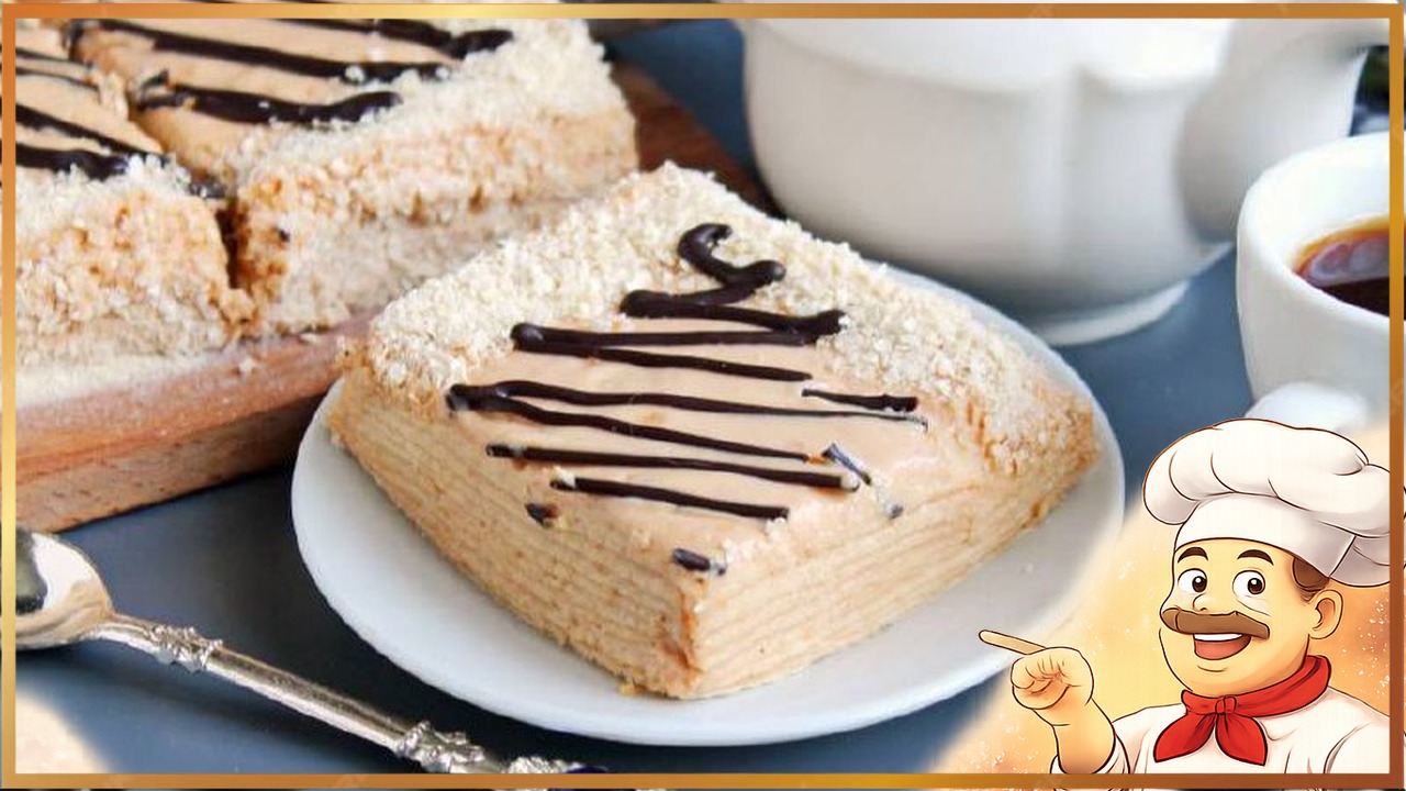 Вафельный торт со сметаной