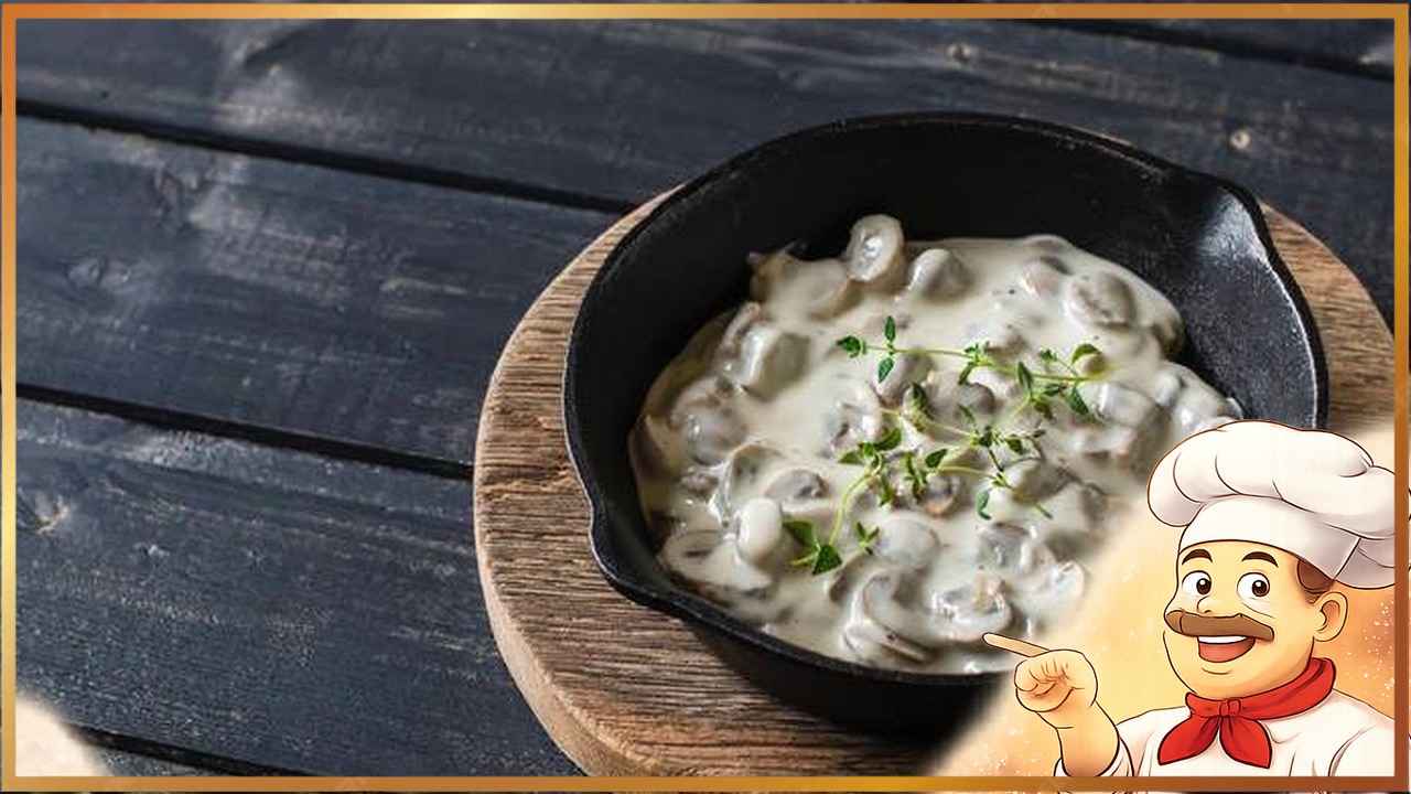 Нежный грибной соус со сливками