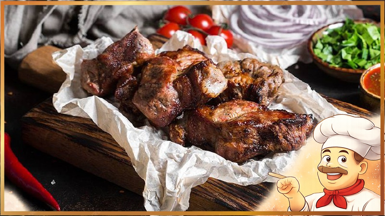 Шашлык в греческом стиле