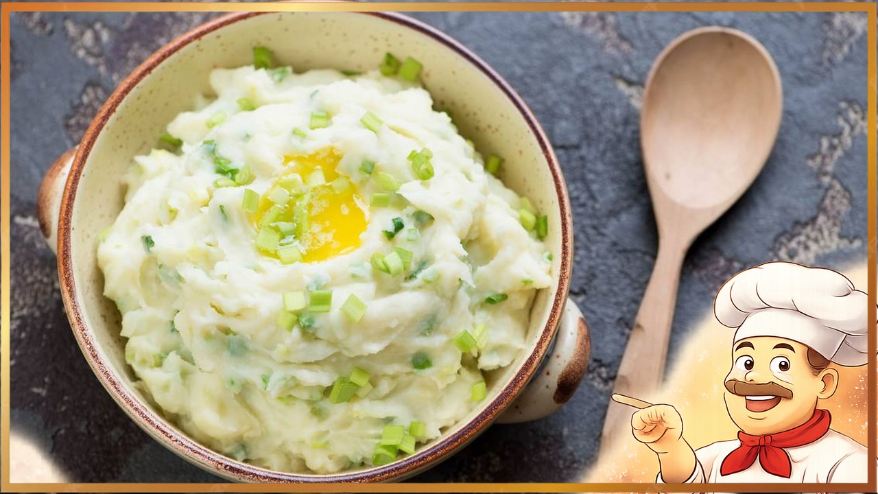 Картофельное пюре с зеленым луком