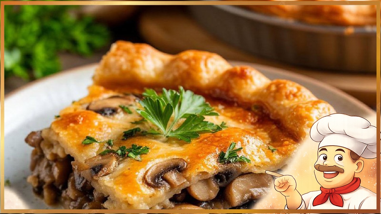 Пирог с грибами