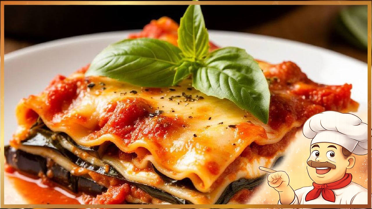 Лазанья из баклажанов с говядиной