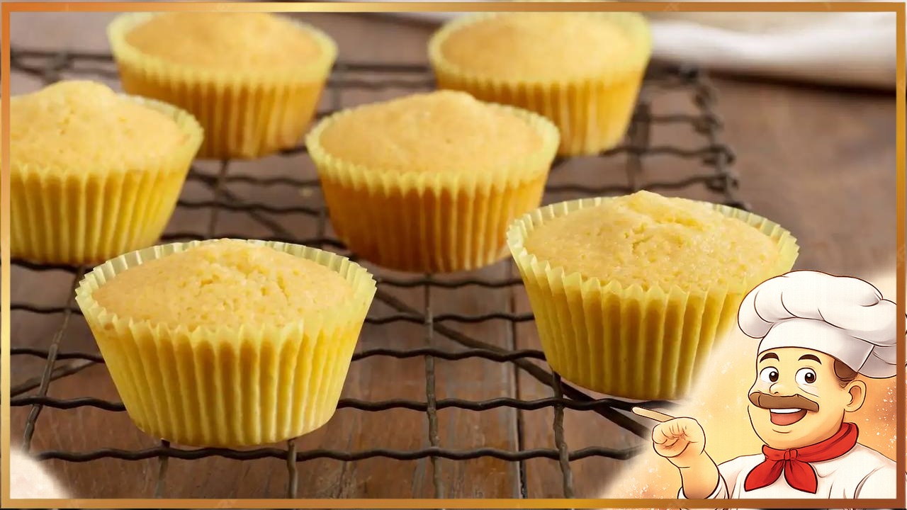 Кукурузные кексы с лимоном