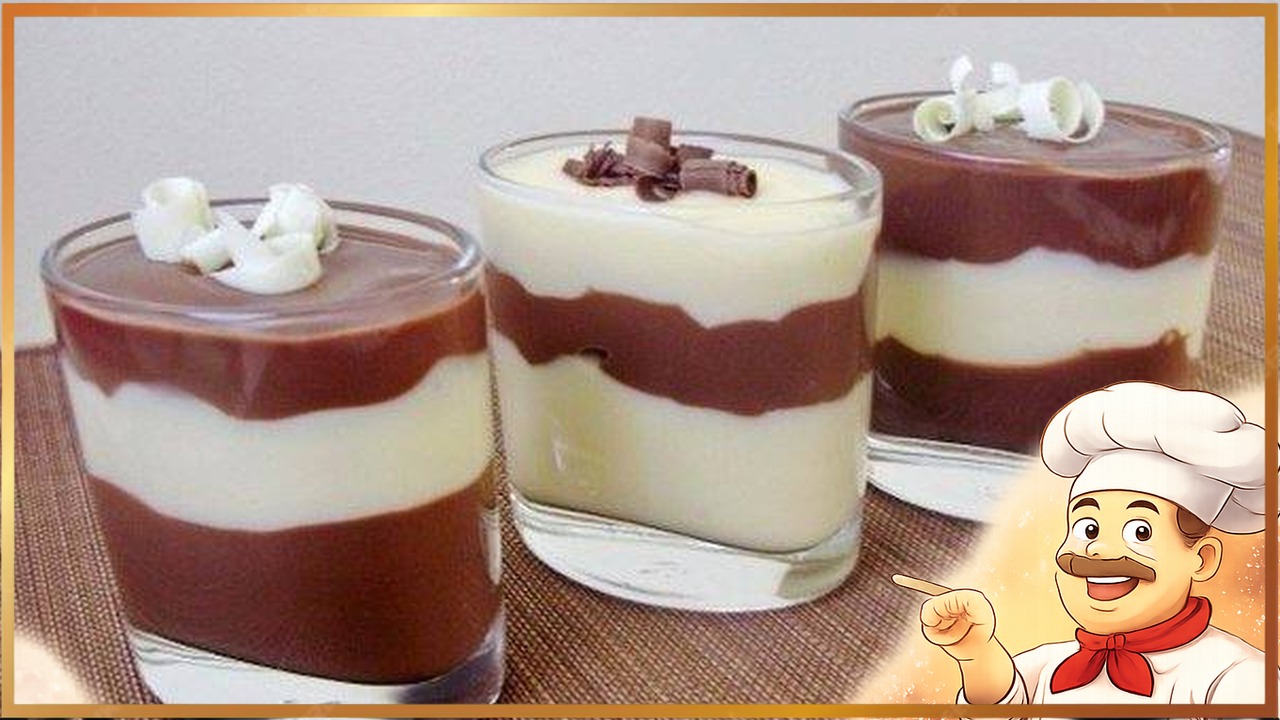 Ванильно-шоколадный пудинг
