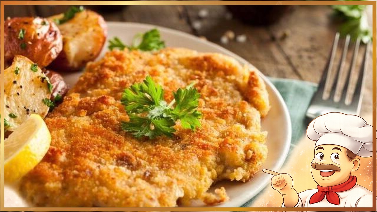 Хрустящий куриный шницель