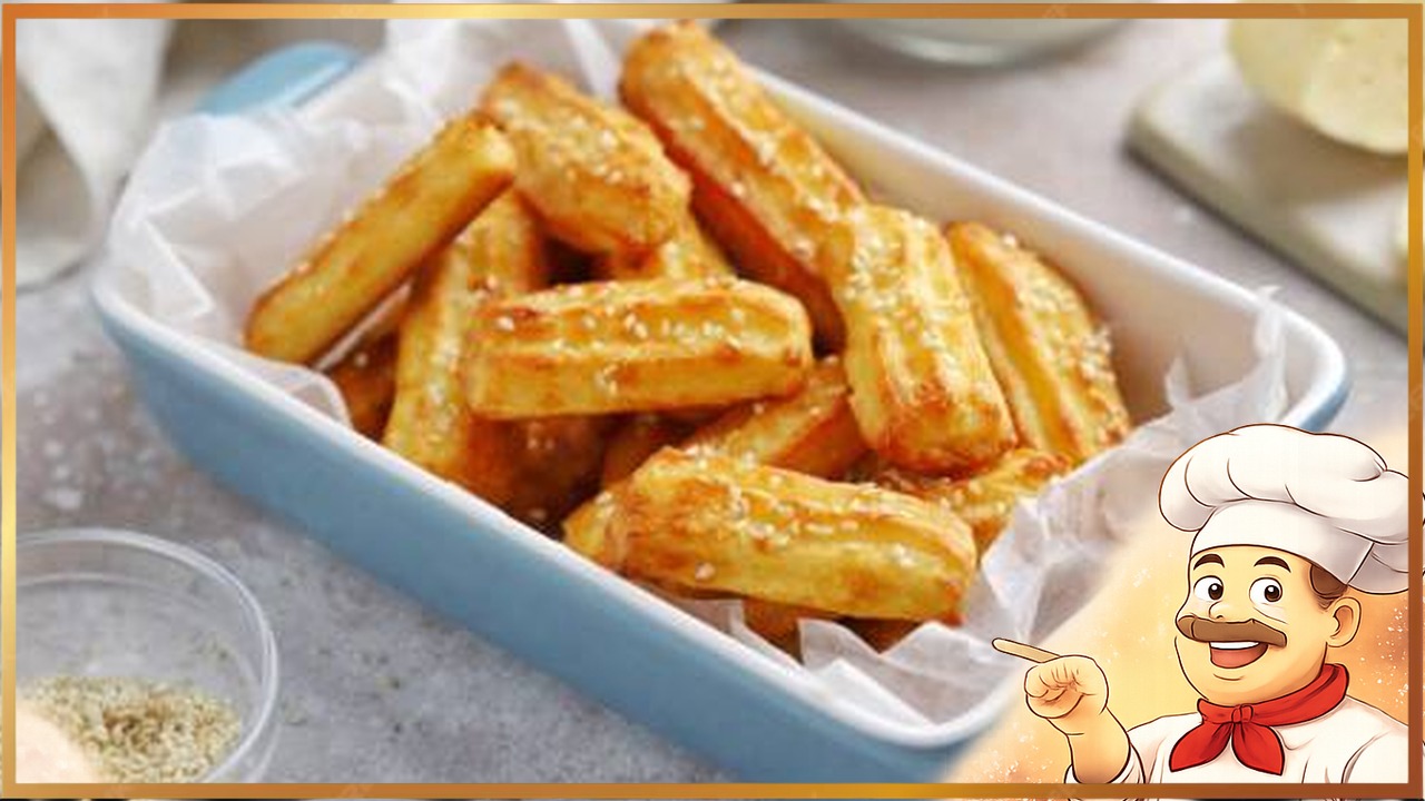 Заварные сырные палочки