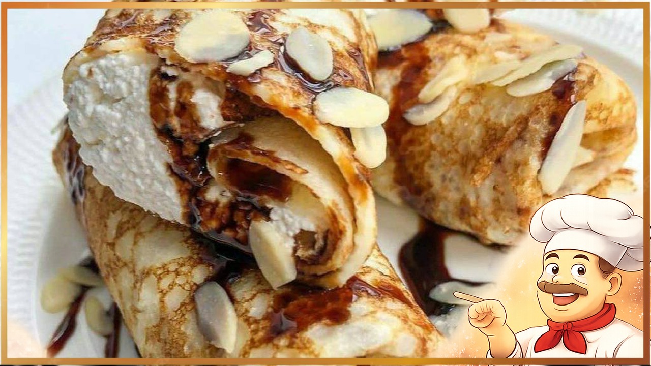 Рисовые блинчики с творогом