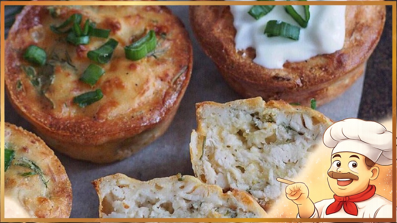 Куриные маффины с сыром