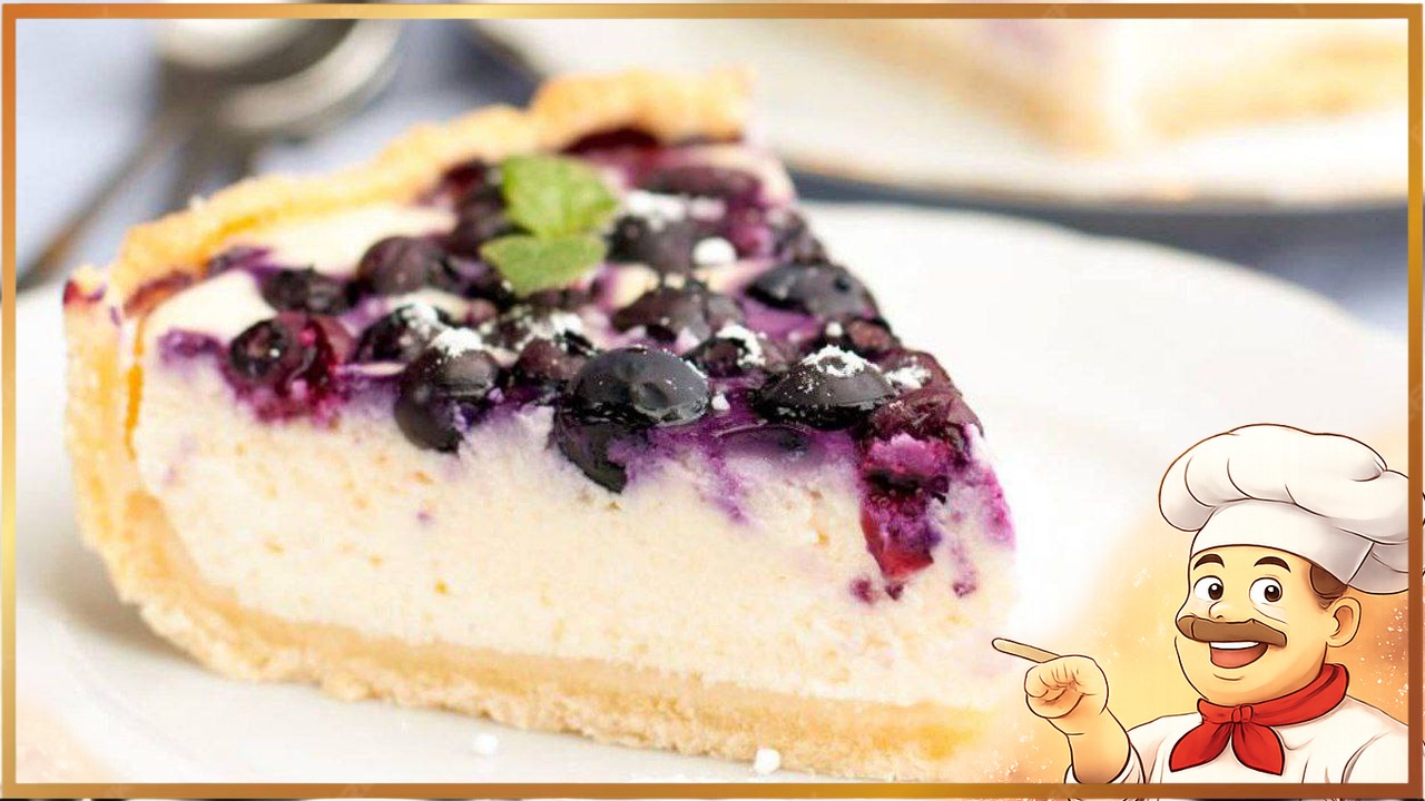 Черничный творожник