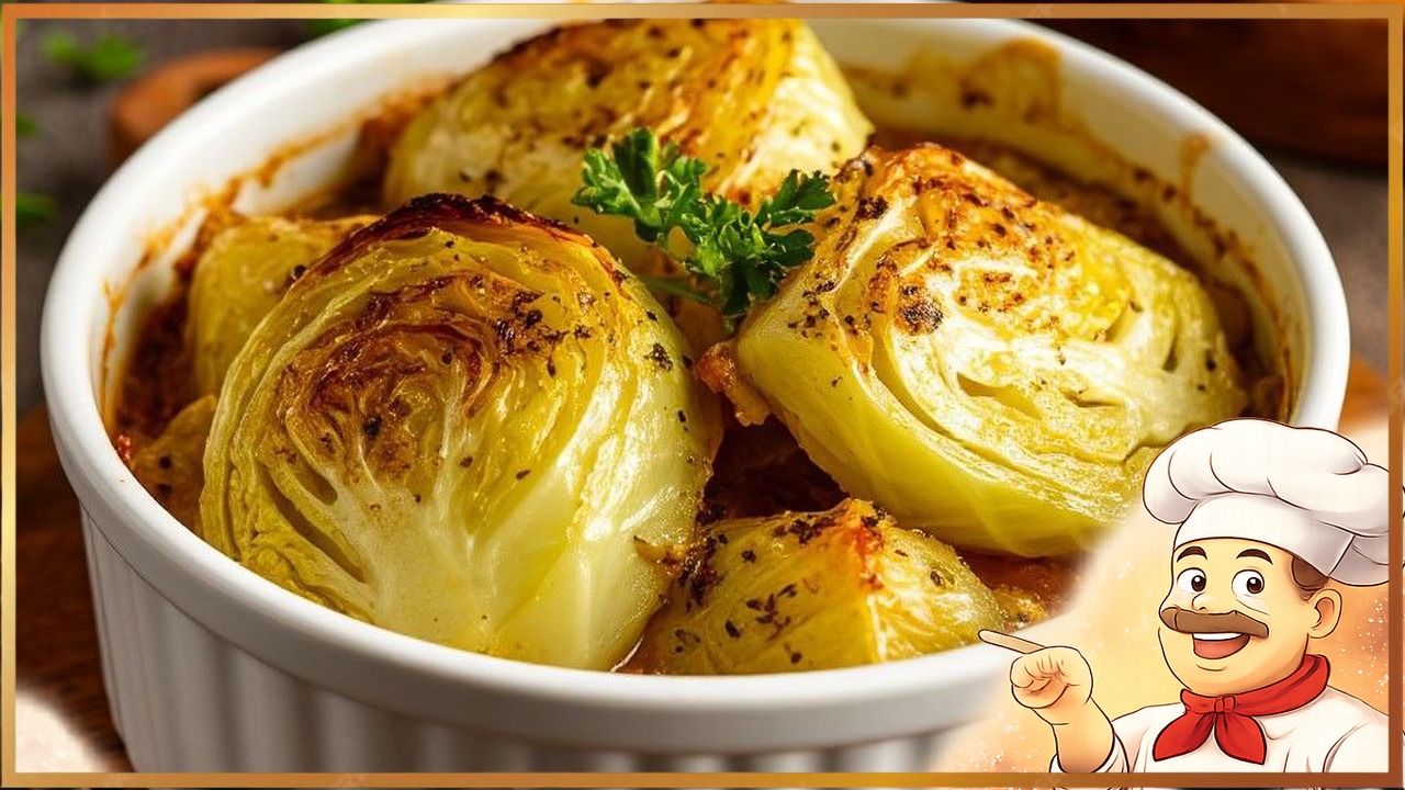 Запеченная капуста на гарнир