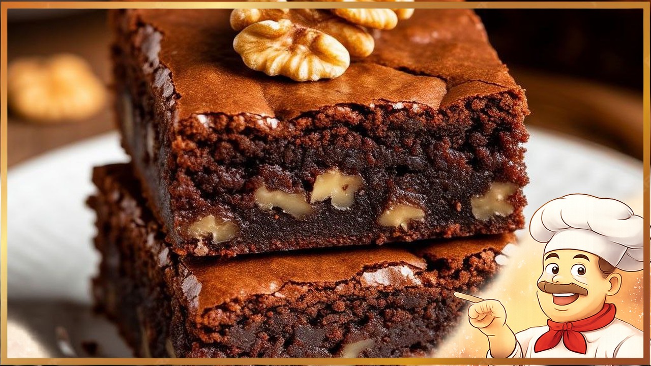 Брауни с грецкими орехами