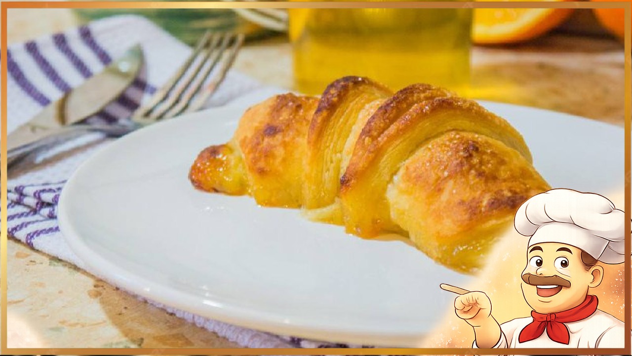 Круассаны в сливочно-апельсиновым соусе