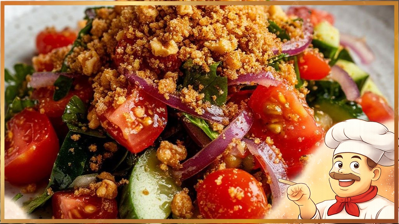 Грузинский салат с помидорами