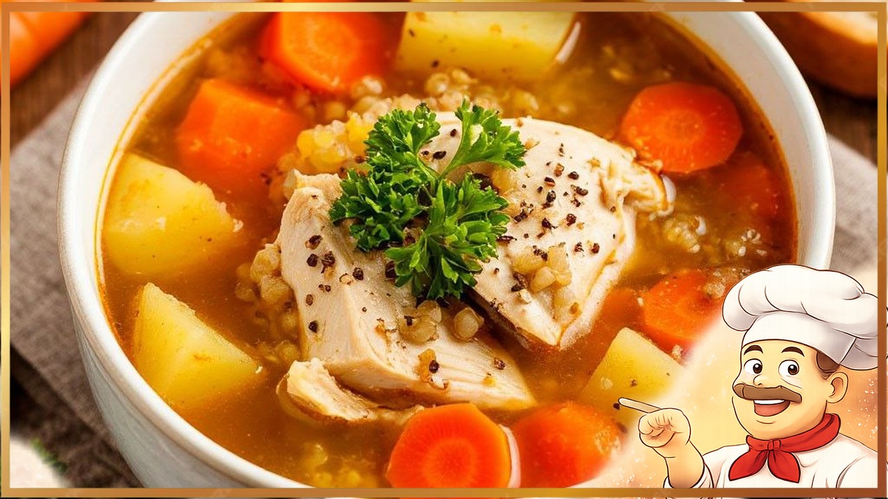 Гречневый суп с курицей