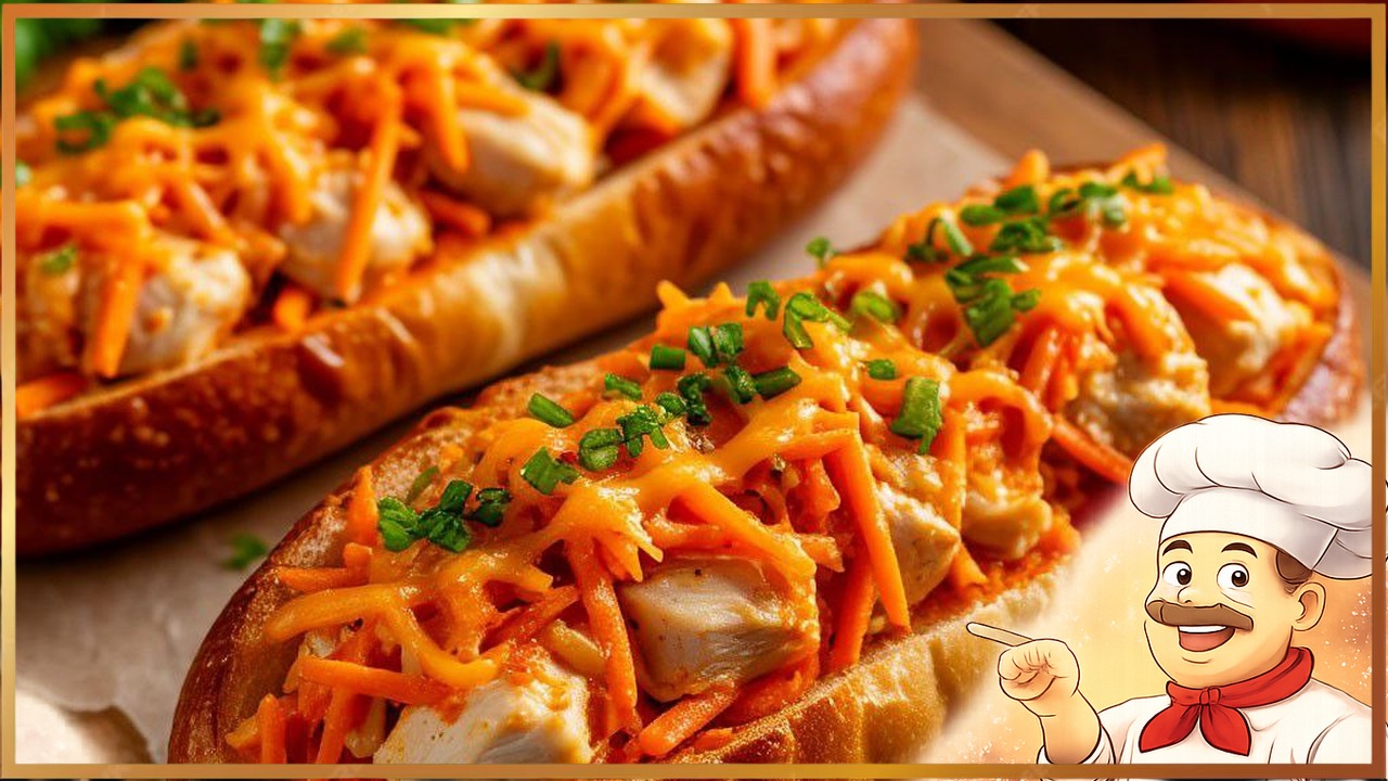 Запеченные лодочки с курицей