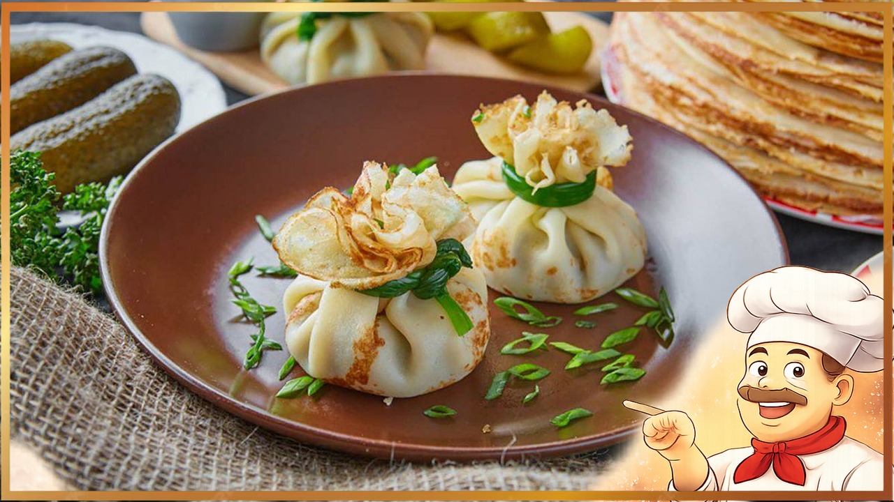 Блинные мешочки с жульеном