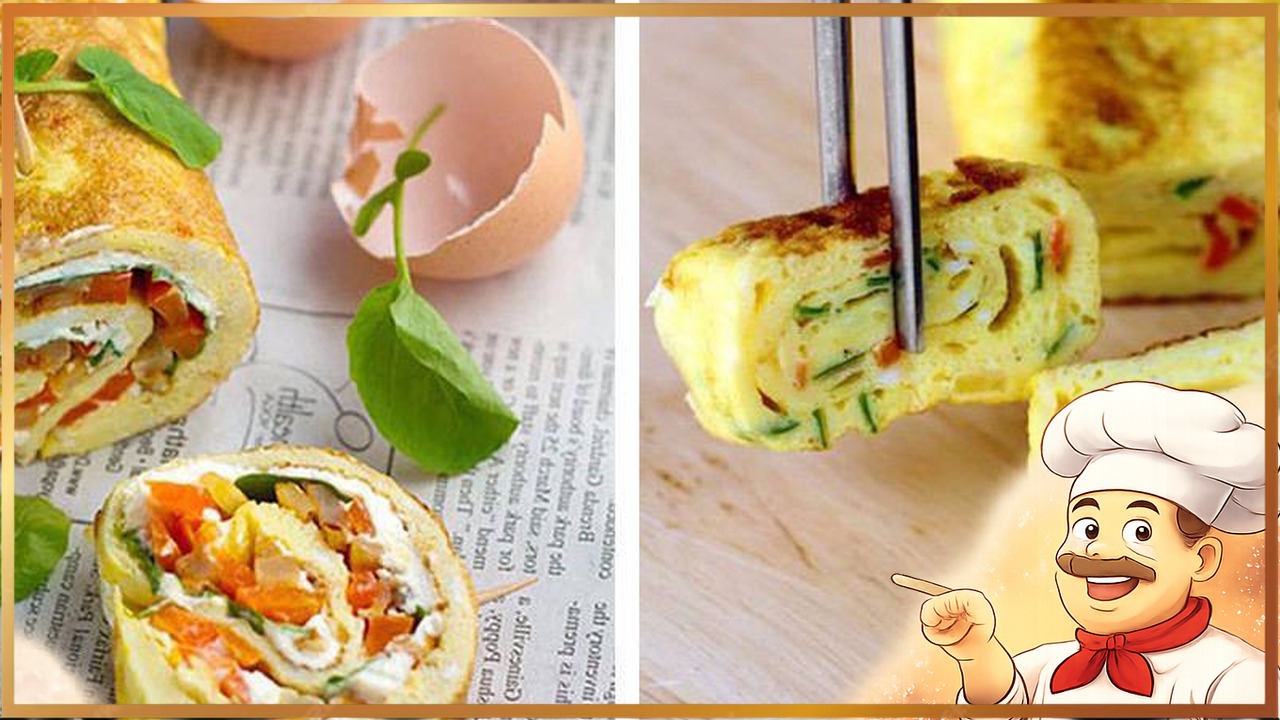 Яичные роллы на завтрак