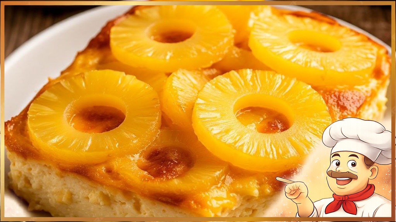 Творожная запеканка с ананасами