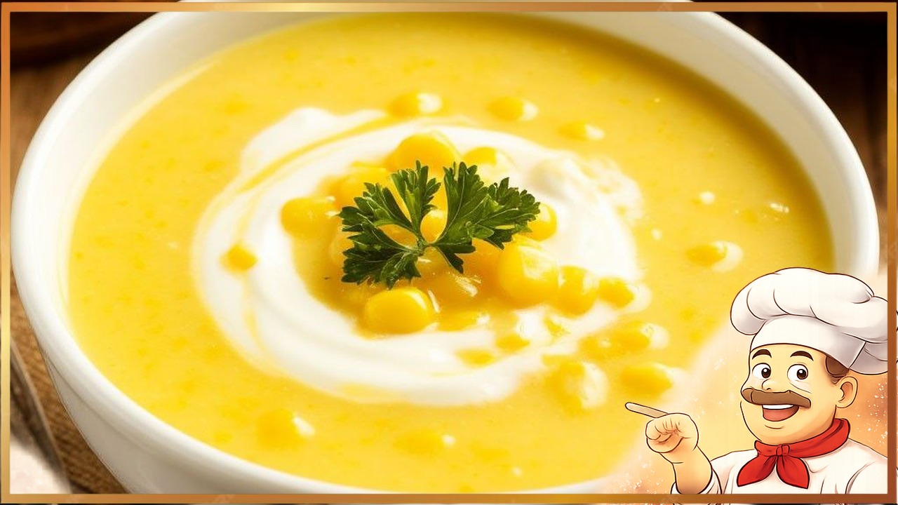 Крем-суп из кукурузы на сливках