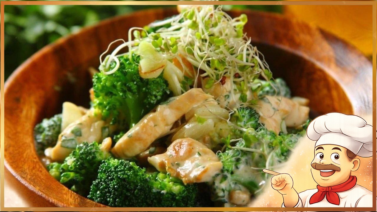 Салат с брокколи и курицей