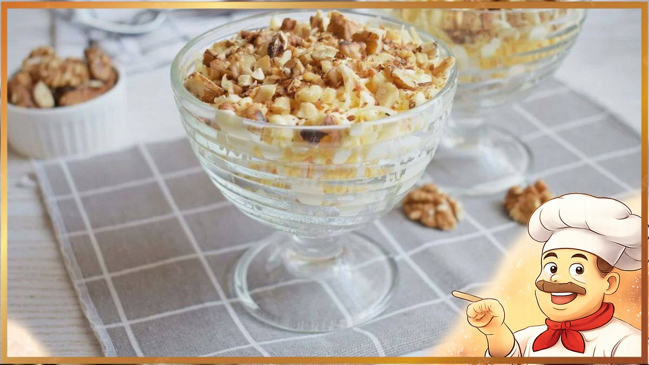 Салат с черносливом и грецкими орехами