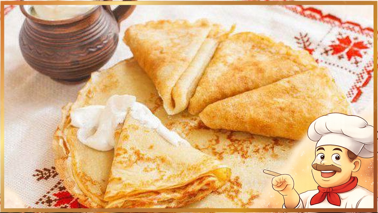 Тонкие дрожжевые блины