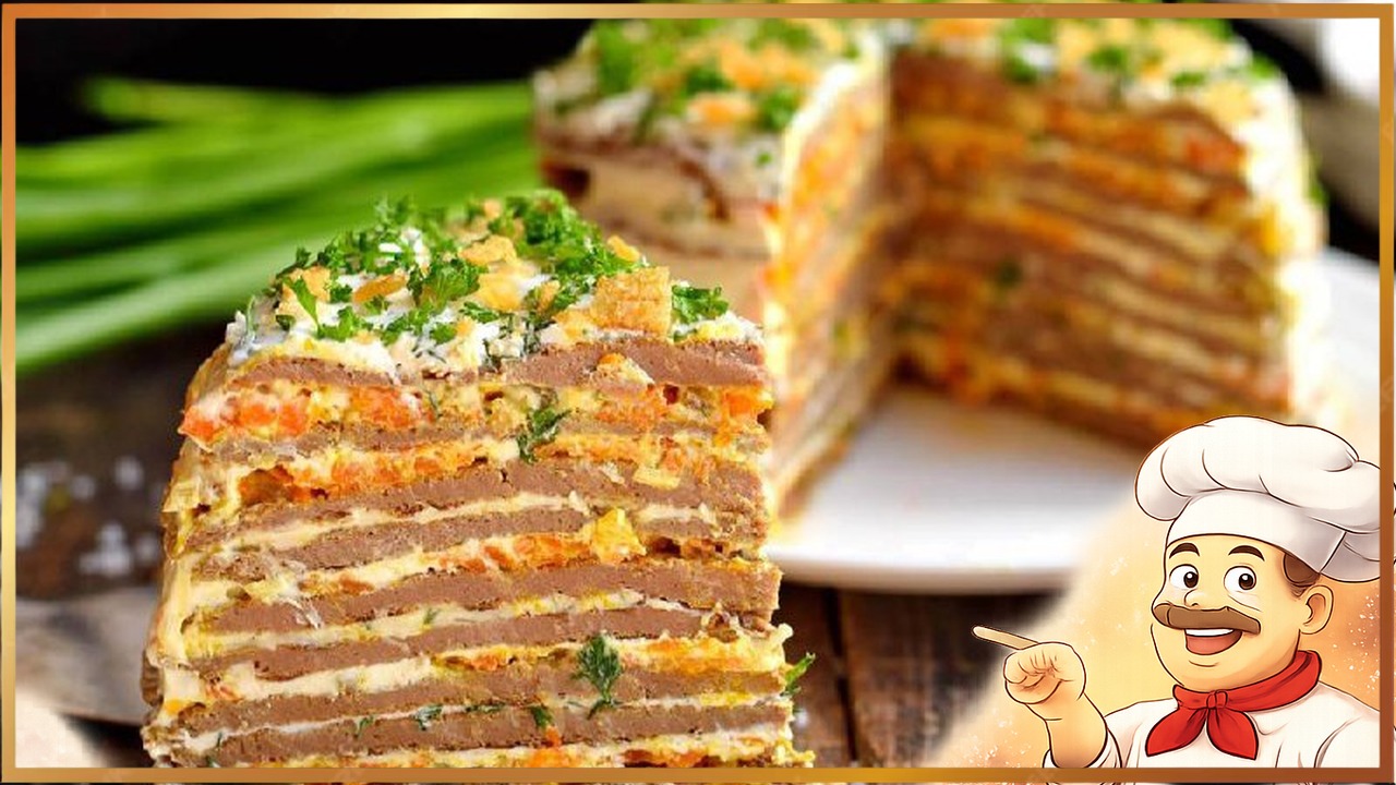 Печёночный торт