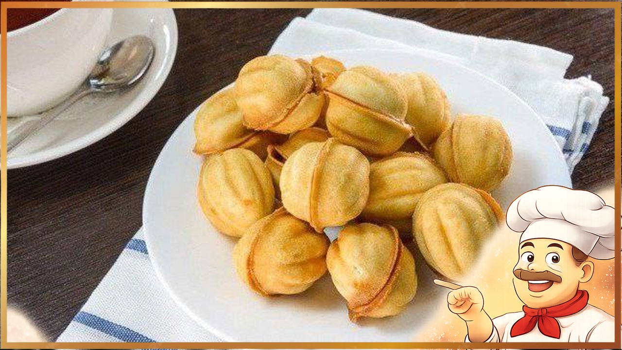 Орешки с вареной сгущенкой