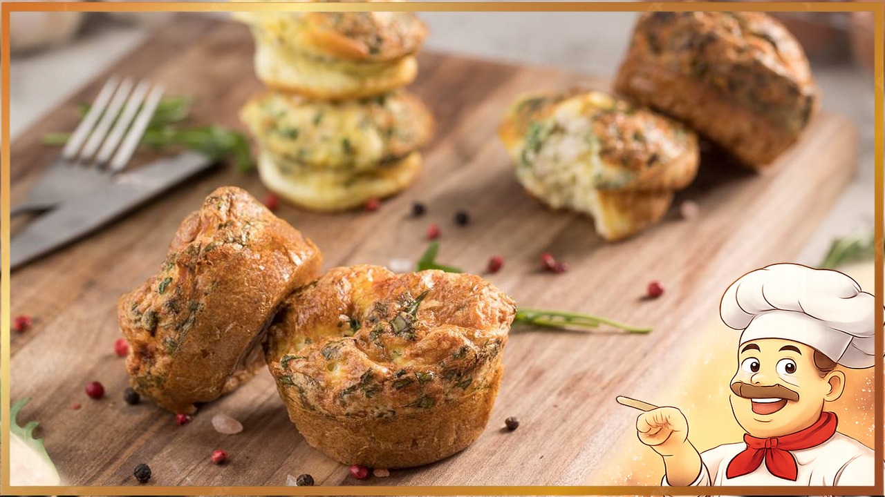 Яичные маффины с курицей