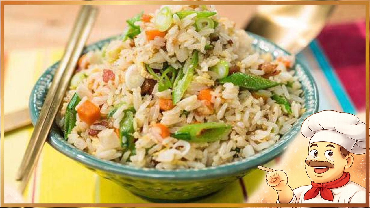 Жареный рис с беконом