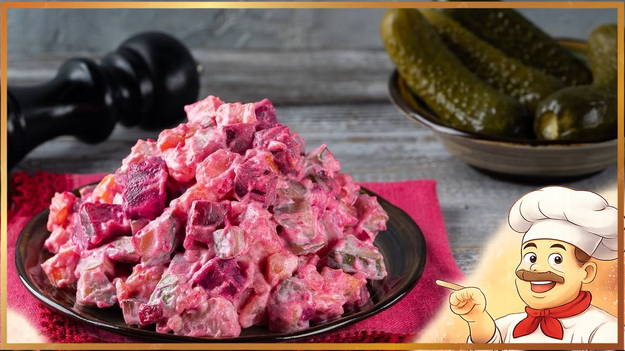 Свекольный салат с майонезом