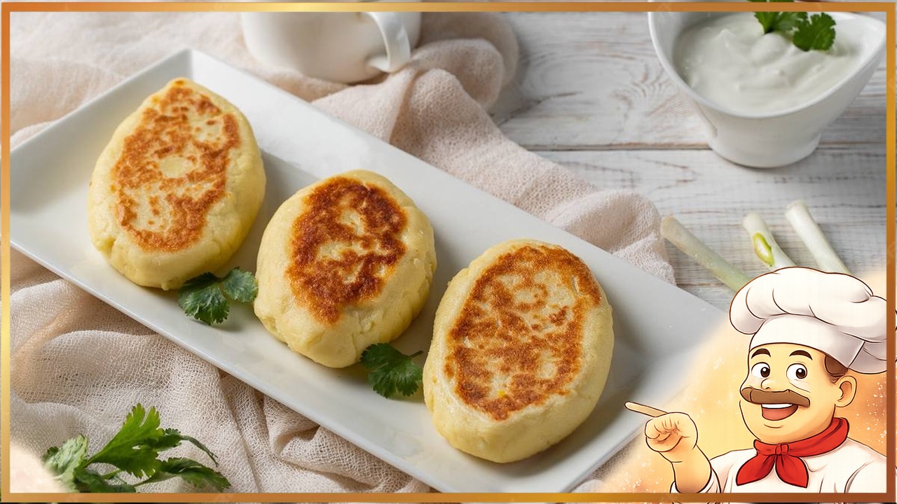 Ленивые пирожки с сыром и зеленью