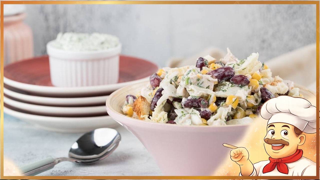 Салат с кукурузой и фасолью