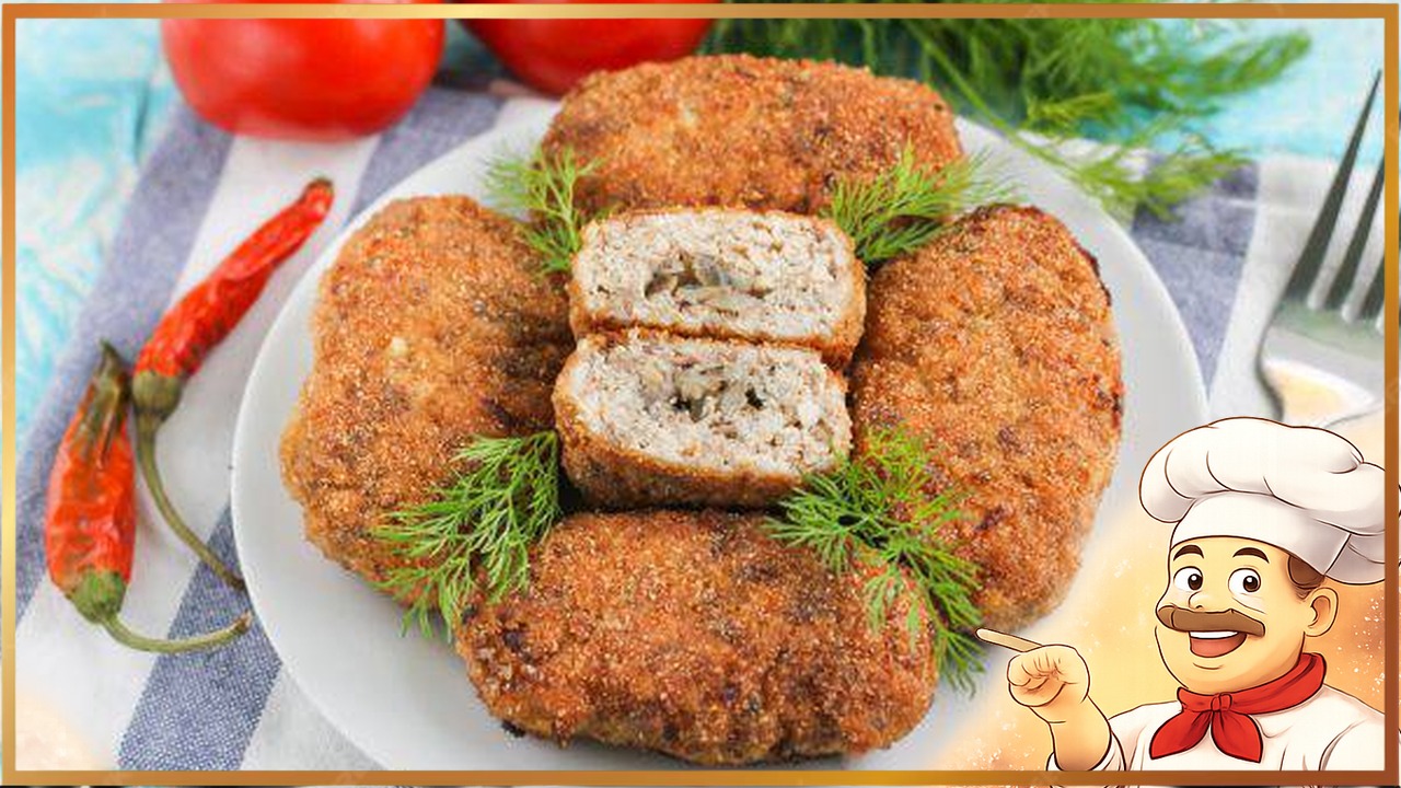 Куриные зразы с грибами