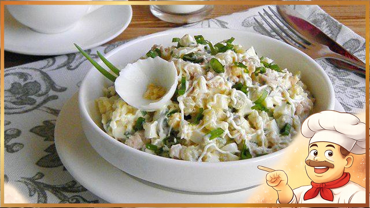 ​​Салат из печени трески